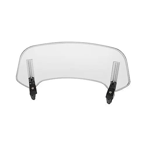 Produktbild: Windschild Für Kawasaki Für Versys Für 650 Motorrad Windschutzscheibe Verlängerung Einstellbare Spoiler Deflektor Windabweiser(Large Transparent)