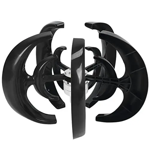 Produktbild: Windturbinen-Generator-Kit Kraftausrüstung Dynamo 800W mit 5 Blättern, Windgenerator-Kit mit Laderegler, Windkraftgenerator für Marine, Wohnmobil, Zuhause(12v),Dynamo
