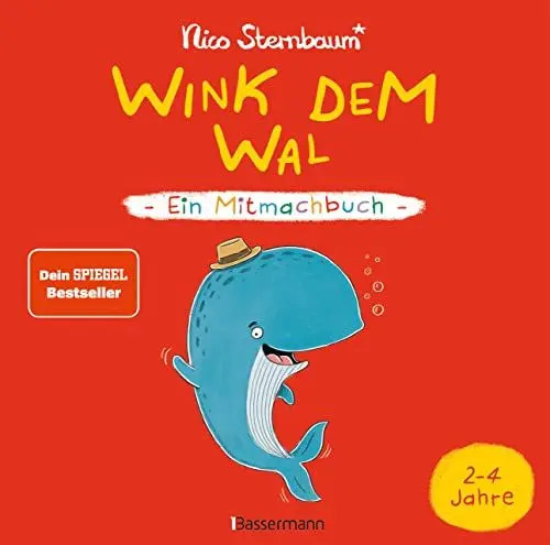 Produktbild: Wink dem Wal - Ein Mitmachbuch zum Schütteln, Schaukeln, Pusten, Klopfen und sehen, was dann passiert: Von 2 bis 4 Jahren. Vom Bestsellerautoren (Schüttel den Apfelbaum).