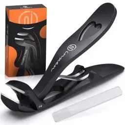 Produktbild: Winkelkopf Nagelknipser für Dicke Fußnägel, Ergonomischer Nagelknipser Set für Dicke Nägel, Groß Nail Clipper Nagelzwicke Zehennagelknipser Fingernagel knipser mit Auffangbehälter für Senioren Männer