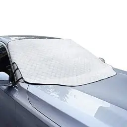 Produktbild: WIN.MAX Frontscheibenabdeckung Auto Scheibenabdeckung Faltbar Sonnenschutz Winter Windschutzscheiben Abdeckung 3 Magnetische für Autoscheibenabdeckung gegen Strahlung, Sonne, Staub, Schnee, EIS