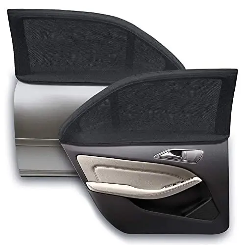 Produktbild: WIN.MAX Sonnenschutz Auto Baby mit Zertifiziertem UV Schutz,Universal Sonnenblende Auto Netz,für Seitenfenster Meshmaterial Schützt Mitfahrer, Kinder & Haustiere, 2 Stück (XL), Personenkraftwagen