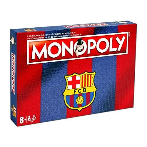Produktbild: Winning Moves Monopoly FC Barcelona Edition, Mehrfarbig (Eleven Force), Brettspiel, 2-6 Spieler, Ab 72 Jahren, Erwachsene und Familien, Fußball, Acryl, Keine Zusammenbauanforderung, 1 Stück