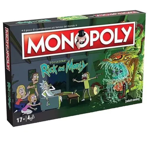Produktbild: Winning Moves Monopoly Rick and Morty – Brettspiel für Erwachsene und Kinder, 2 bis 6 Personen, ab 8 Jahren