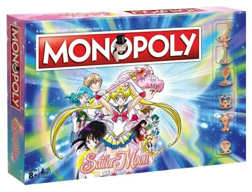Produktbild: Winning Moves Monopoly Sailor Moon Animebrettspiel Alter 8+ Deutsch, 2-6 Spieler