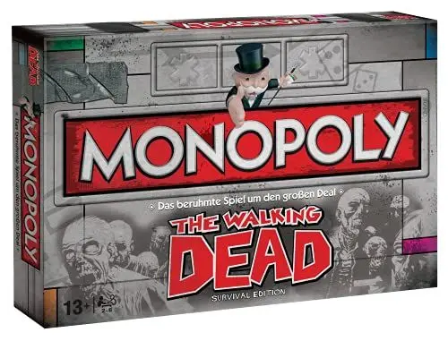 Produktbild: Winning Moves - Monopoly - The Walking Dead Survival Edition - The Walking Dead Fanartikel - Alter 13+ - Deutsch