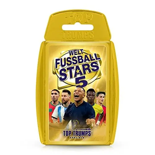 Produktbild: Winning Moves - TOP Trumps - Weltfußballstars 5 - Trumpf-Kartenspiel - Alter 6+ - Deutsch, Weiß