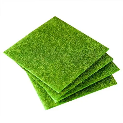 Produktbild: 4stücke Teiliges Künstliches Gras Miniatur Ornament Für Garten Und Dekoration Lebensnahes Design Grün