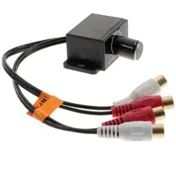 Produktbild: WINOMO Auto Volume Control Knob Remote Verstärker Level Bass Audio Lautstärkeregler mit 2 Cinchstecker