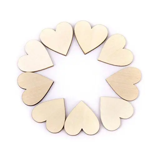 Produktbild: WINOMO Holzherzen, 20 mm, 100 Stück