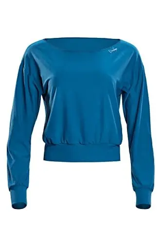 Produktbild: WINSHAPE Damen Functional Light And Soft Cropped Long Sleeve Top Ls003ls Yoga-Shirt, Teal-green, M EU