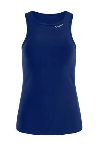 Produktbild: WINSHAPE Damen Functional Light and Soft Tanktop Aet134ls Yoga-Shirt, Dark-Blue, S EU