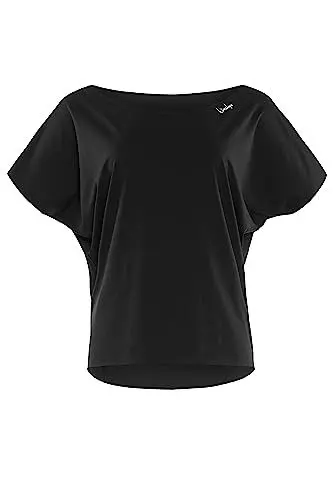 Produktbild: WINSHAPE Damen Super Leichtes Functional Dance-top Dt101 T-Shirt, Schwarz, XS EU