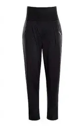 Produktbild: Winshape Damen Elegante Functional High Waist 7/8-baggy Pants Hp303 Mit Core-Bund Lässige Hose, Schwarz, M EU