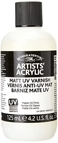 Produktbild: Winsor & Newton 3030930 UV - Firnis Matt, Schutzschicht für Acrylbilder - 125ml Flasche