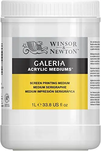 Produktbild: Winsor & Newton 3054928 Galeria Siebdruck-Medium, 1 Liter Topf, verbessert Farbfluss und verlangsamt die Trocknungszeit