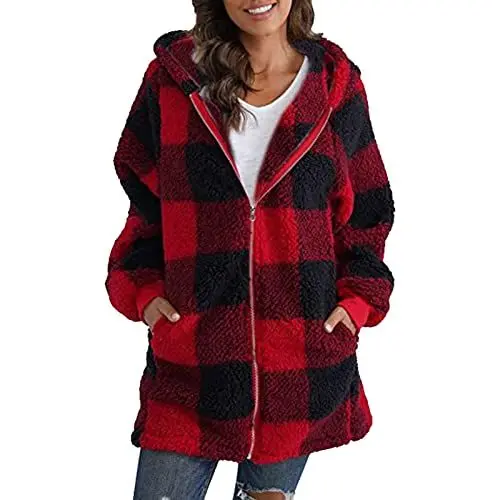 Produktbild: Winter Damen Kleidung Langer Mantel Plus Size Pullover Strickjacke Damen Mantel Bürowollmantel Hosenanzug Damen Festlich Elegant Sweatshirt Damen Jacke Damen Winter Grau Jacken Damen
