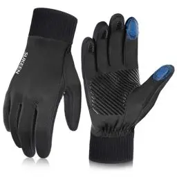 Produktbild: Winter Handschuhe Herren Damen Thermo-Handschuhe Touchscreen Winterhandschuhe Fahrradhandschuhe Anti-Rutsch Winddicht Handschuhe zum Autofahren Radfahren Skifahren Arbeiten Outdoor