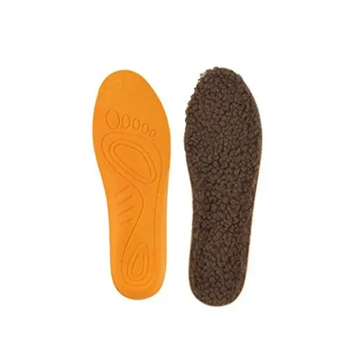 Produktbild: Winter-Einlegesohlen, Schafsfell, Fleece-Einlagen, kuschelig flauschig, stoßdämpfend, für Schuhe, Stiefel, Hausschuhe, Größe 33-36,