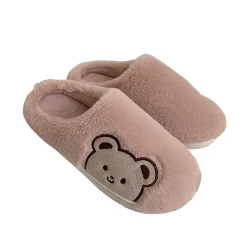 Produktbild: Fluffy Slippers Woman Flauschige Hausschuhe Ente (Warmes Upgrade) Warme Hausschuhe für Damen, weich und bequem, wärmen Ihre Füße im Winter. Fluffy Slippers Woman Flauschige Hausschuhe Ente (Pink, 38)