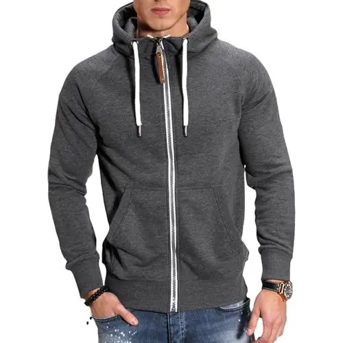 Produktbild: Winterjacken Herren Gefüttert Thermo Mit Kapuze Herren Jacke Dicke Thermojacke Warm Große Größen Mode Coat Outdoor Herbst 2025 Neue 1#dunkelgrau M