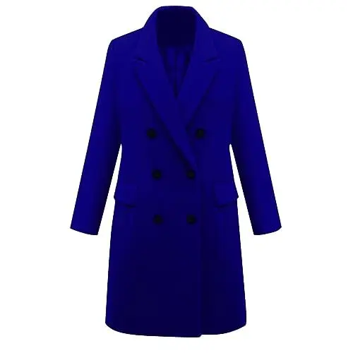 Produktbild: Wintermantel Reiten Winterjacke Damen Grosse Grössen Winterjacke Damen Daunen Mantel mit Kapuze Damen Holzfäller Jacke Damen Lammfellmantel Damen Jacke mit Heizung Wintermantel Blau 2Xl