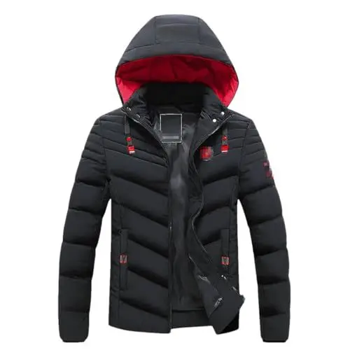 Produktbild: Winterparkas Für Herren – Bergsteiger-Motorradjacke – Winddichter Mantel Für Camping- Und Outdoor-Aktivitäten