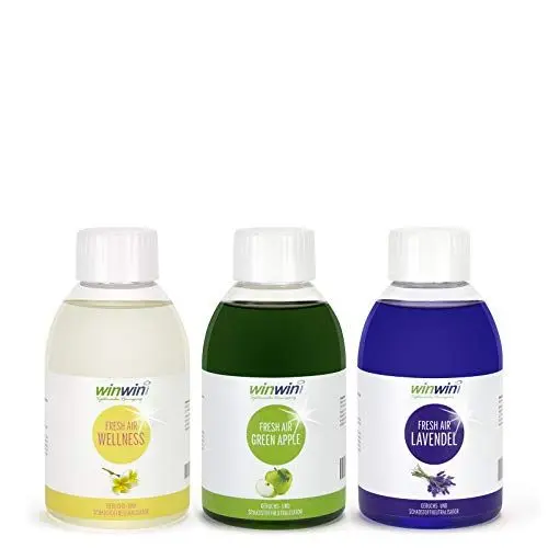 Produktbild: winwin clean Systemische Reinigung - 3ER SET 250ML I FRESH AIR LUFTREINIGUNGS-KONZENTRAT I WELLNESS I LAVENDEL I GREEN APPLE