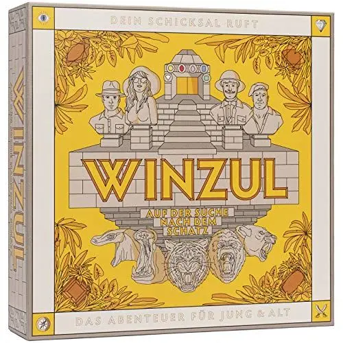 Produktbild: WINZUL - Das Abenteuer Brettspiel für Jung & Alt - Gesellschaftsspiel ab 10 Jahren - Strategiespiel für 2-4 Spieler