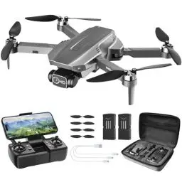 Produktbild: Wipkviey WING - 12 GPS Drohne mit kamera 4k, Faltbar RC Quadrocopter mit Optischer Fluss-Modus, Bürstenlos Motor, 48 Min. Flugzeit mit 2 Akku, unter 249g, Follow-Me, FPV Drone für Anfänger Erwachsene