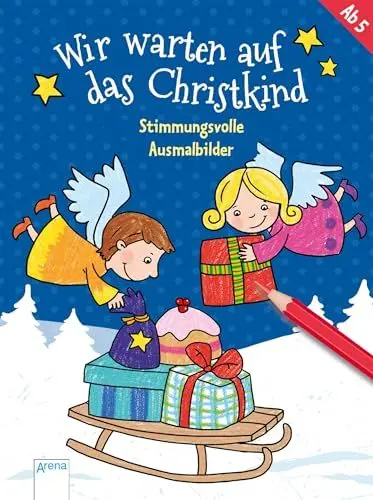 Produktbild: Wir warten auf das Christkind: Stimmungsvolle Ausmalbilder
