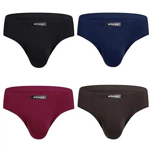 Produktbild: wirarpa Herren Slips Microfaser Männer Unterhosen 4er Pack Herrenslips Stretcken Unterwäsche Größe XXXL