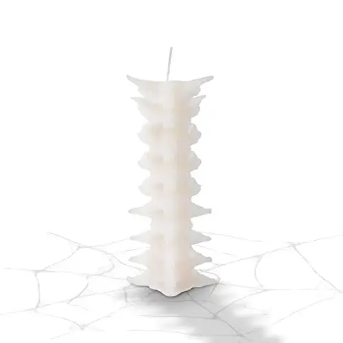 Produktbild: Wirbelsäule Kerze Halloween - Gothic Dekoration - Horror-Ornament - Verstärkte Schutzverpackung - Lombardi Home