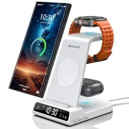 Produktbild: Wireless Charger für Samsung Ladestation für Galaxy S24 Ultra, Induktive Ladestation für Samsung Galaxy Watch Ultra/7/6, Kabelloses Ladegerät für Galaxy S23 Z Flip 6 Fold 6, Galaxy Buds 3 Pro
