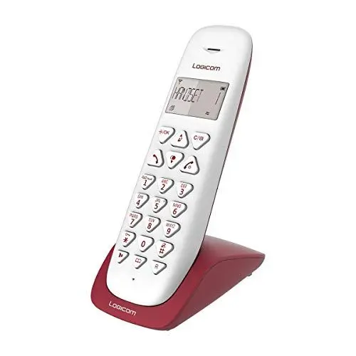 Produktbild: Wireless Phone Fest - Festnetz WLAN ohne Voicemail - Solo - Analoge Telefone und DECT - Logicom Vega 150 Festnetz Wireless-Himbeere
