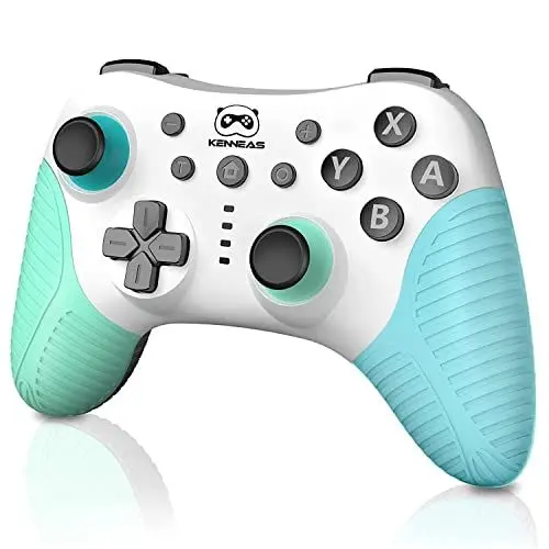Produktbild: Wireless Switch Pro Controller Kompatibilität mit Switch/Switch Lite/OLED, Kabellos Gamepad mit Aufwecksfunktion, 3 Vibrationsstärke, Turbo, Bewegungssteuerung-Funktion, 600mAh Akku Controller