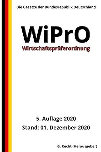 Produktbild: Wirtschaftsprüferordnung - WiPrO, 5. Auflage 2020