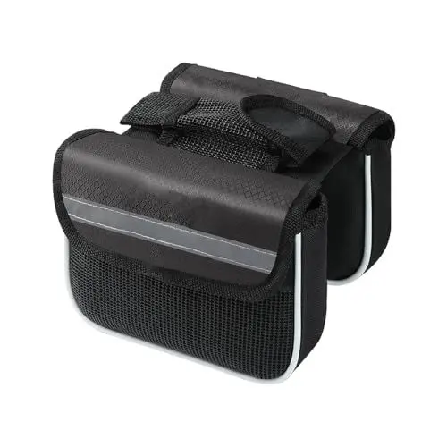 Produktbild: WisePoint Fahrradrahmen Tasche, wasserdichte Fahrrad Dreieck Tasche Rahmen Tasche Fahrrad Aufbewahrungstasche, Gepäckträgertasche Fahrradtasche für Gepäckträger (schwarz)