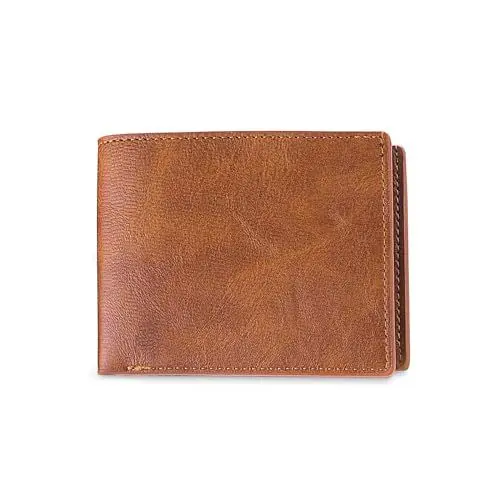 Produktbild: WisePoint Herren Geldbörsen, PU Leder Kartenhalter Geldbörse Kreditkartenhalter für Männer und Jungen, Leichte Herren Geldbörsen Kartenetui für Arbeit, Einkaufen, Reisen (braun)