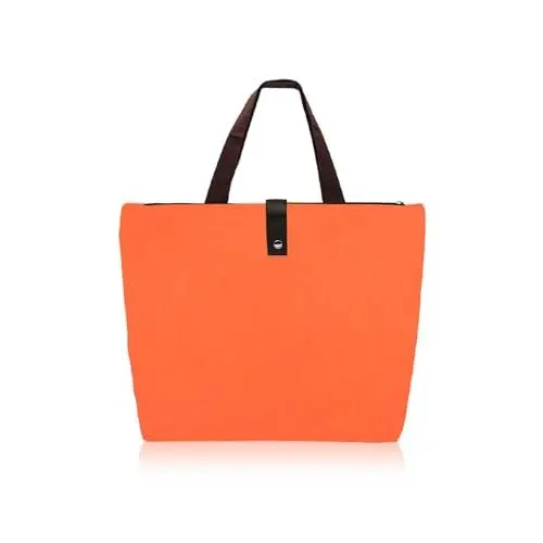 Produktbild: WisePoint Oxford faltbare Einkaufstasche, wiederverwendbar, orange, 45.5 x 34.5 x 0.5 cm, Unisex-Erwachsene
