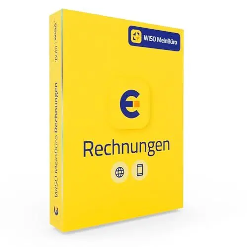 Produktbild: WISO MeinBüro Rechnungen XS | Rechnungen schreiben, Buchhaltung vorbereiten, Auftragsabwicklung u.v.m. | 1-Jahres-Abonnement mit Verlängerung | Aktivierungscode per Email