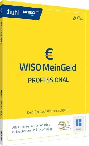 Produktbild: WISO Mein Geld Professional 2024: Alle Finanzen auf einen Blick inklusiv sicherem Online-Banking: Alle Finanzen auf einen Blick inkl. sicherem Online-Banking (WISO Software)