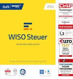 Produktbild: WISO Steuer 2024 (für Steuerjahr 2023) Für Windows, Mac, Smartphones und Tablets | Aktivierungscode per Email