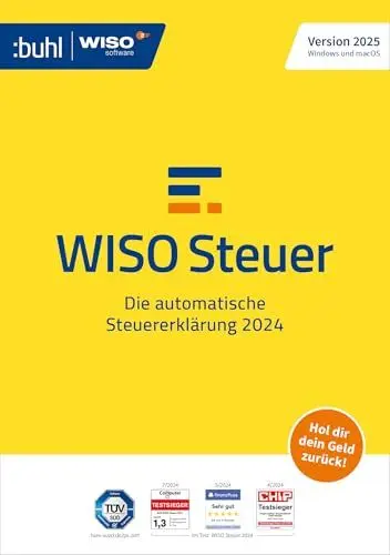 Produktbild: WISO Steuer 2025 (für Steuerjahr 2024) Für Windows, Mac, Smartphones und Tablets | Digitaler Download