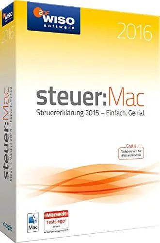 Produktbild: WISO steuer:Mac 2016 (für Steuerjahr 2015)