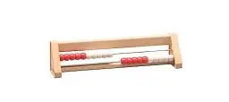 Produktbild: WISSNER 80200.3 aktiv lernen - 20 er Rechenrahmen rot/weiss - RE-Wood