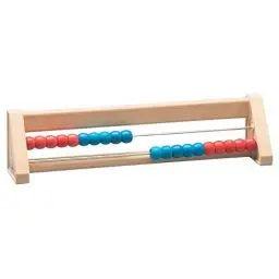 Produktbild: WISSNER 80200.5 80201 aktiv lernen - 20 er Rechenrahmen rot/blau - RE-Wood®