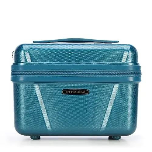 Produktbild: WITTCHEN Kosmetikkoffer Hartschalen Material Polycarbonat Hochwertiger und Stabiler Beauty Case 0,7 kg Blau