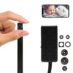 Produktbild: WIWACAM MW5L WLAN-Kamera 4K Ultra HD, Bewegungserkennung, Überwachungskammera-Innen, microSD-Karte Steckplatz, Alarm auf Handy, E-Mail-Alarm, Akku
