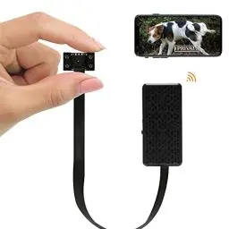 Produktbild: WIWACAM WLAN Mini Kamera, 4K Ultra HD Kleine Überwachungskamera Innen mit APP, WiFi Überwachung IP Kamera live Handy, mit Bewegungsmelder, Nachtsicht, Akku, Alarmzone, Deutscher Support, MW5